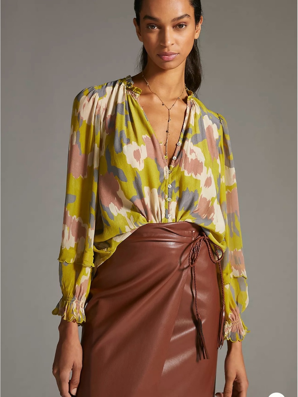 Velvet By Graham & Spencer Peasant Blouse